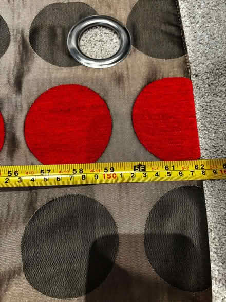 Photo of free Red dot curtains - x2 drops (West Norwood SE21) #2