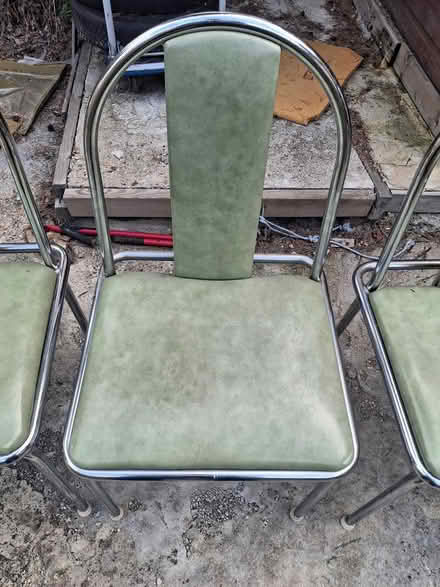 Photo of free 12 Vintage Green Canteen Chairs (Furzedown/Tooting, London SW16) #4