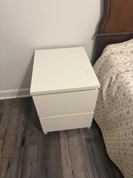 Photo of free White Bed side table (Aurora) #2