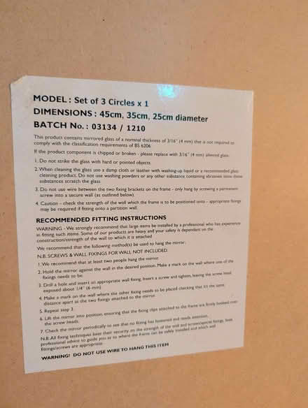 Photo of free Mirrors (Wistaston CW2) #2
