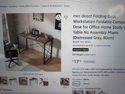 Photo of free small desk (Jericho OX2) #3