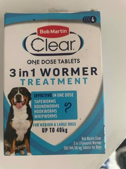 Photo of free Wormer for medium/large dogs (Colindale NW9) #1