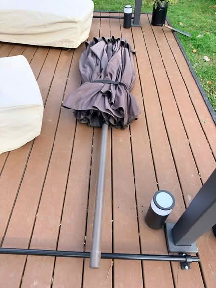 Photo of free 15” black umbrella (Belford) #1
