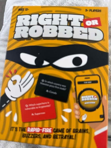 Photo of free Right or robbed game new (Burpham surrey) #1