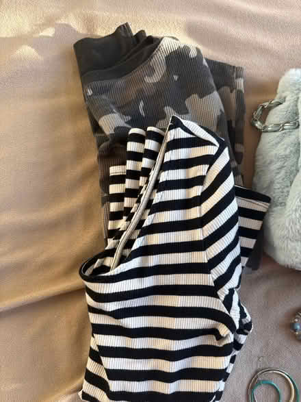 Photo of free 2 totes 2 long sleeved ribbed tops (S Bellmore) #2