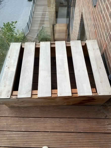 Photo of free Outdoor wooden storage seat and cushions (De Beauvoir Town N1) #4