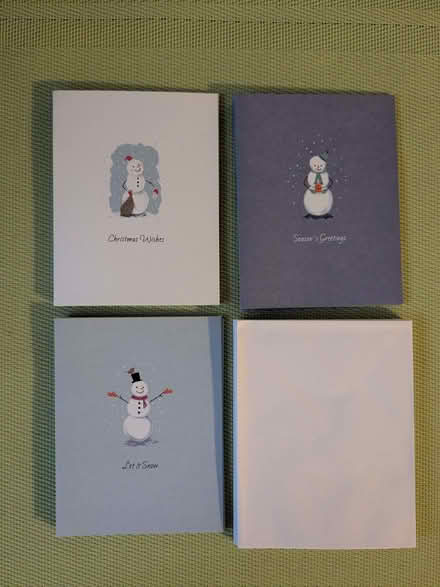 Photo of free 14 Snowman Christmas Cards (Beulah Hill SE19) #1