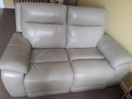 Photo of free Colby 2 Seater Leather Grey Sofa (Frampton Cotterell BS36) #2
