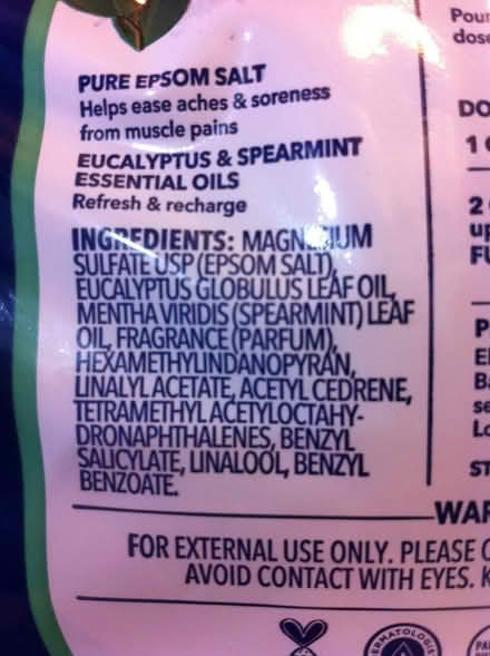 Photo of free 3 lb bag Dr Teal's Epsom Salt (Winter Hill Somerville) #2