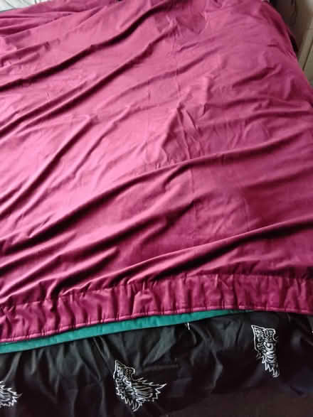 Photo of free Wine coloured velvet curtains (Caister-on-Sea NR30) #1