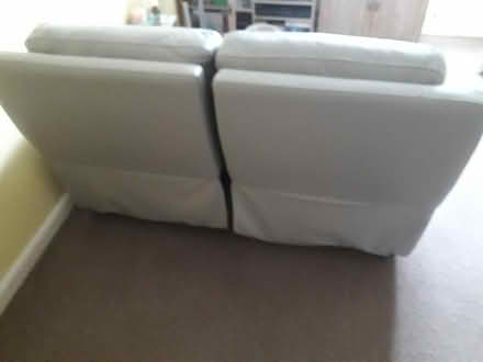 Photo of free Colby 2 Seater Leather Grey Sofa (Frampton Cotterell BS36) #3
