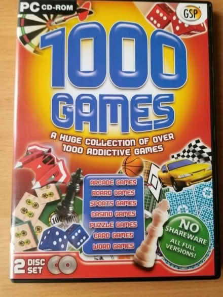 Photo of free PC CDRom game '1000 games' (Gloucester GL1) #1