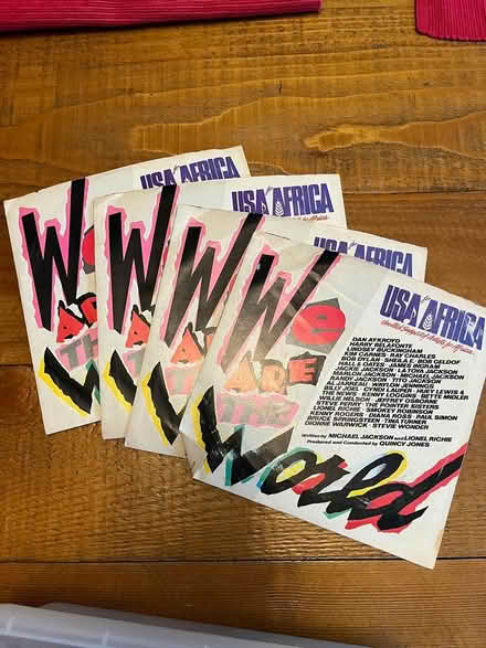 Photo of free We Are The World 45s (Springfield, Delco) #1