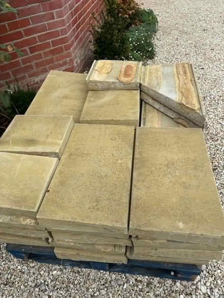 Photo of free 30+ Buff Sandstone Coping Stones (East Horsley KT24) #2