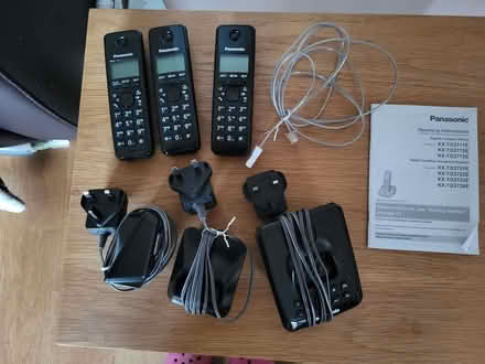 Photo of free Panasonic Triple Handset Digital Cordless Phone Set (Edlesborough LU6) #1