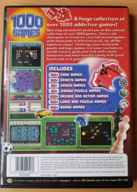Photo of free PC CDRom game '1000 games' (Gloucester GL1) #2