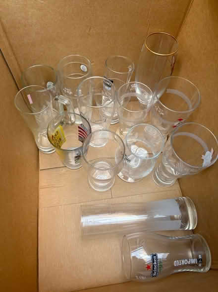 Photo of free Branded pint and half pint glasses (Farnborough GU14) #1