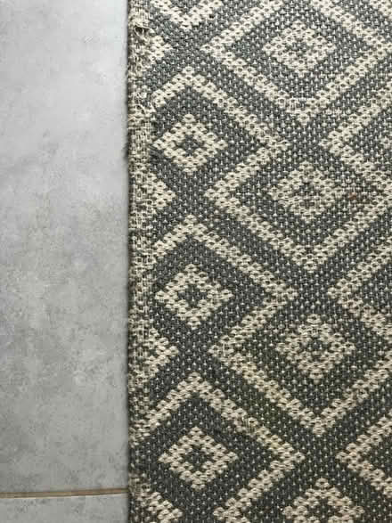 Photo of free Grey and white runner rug (Castleford) #4