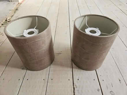Photo of free Suede effect lampshades x2 (Bussage GL6) #1