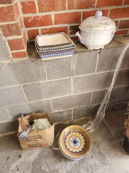 Photo of free CURB ALERT dishes, socks, shirts (King Farm) #1