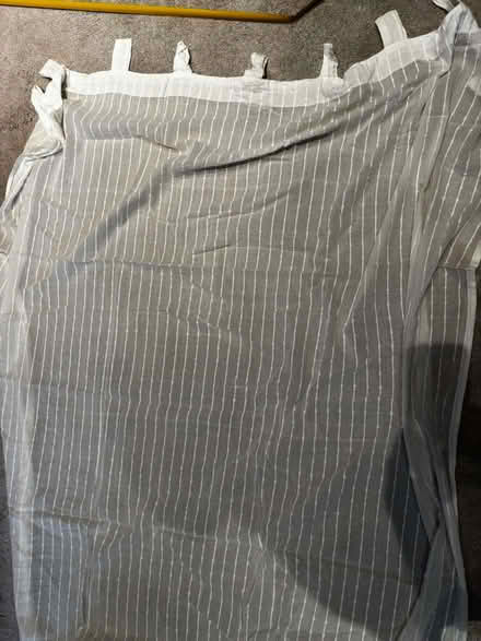 Photo of free Tab top curtain white sheer x 1 (West Norwood SE21) #1