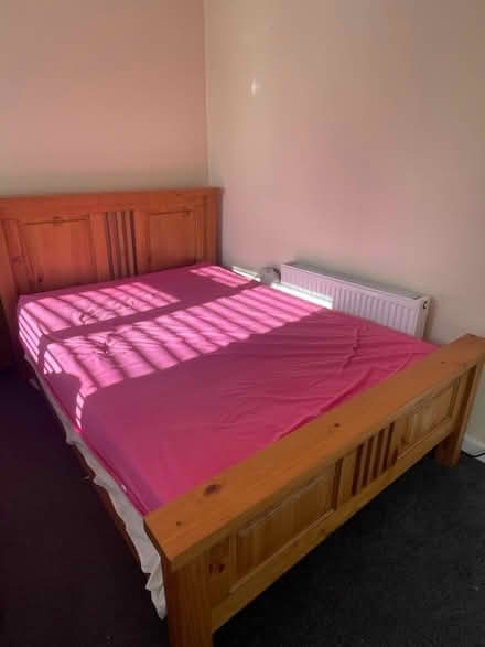 Photo of free Wooden frame double bed (Walkinstown) #1