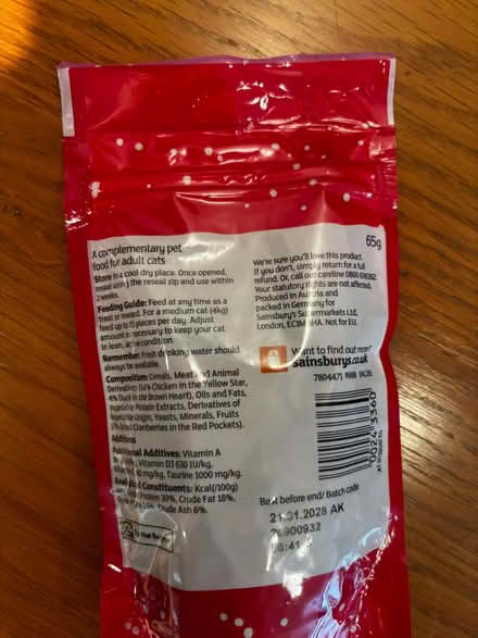 Photo of free Cat treats (West Norwood SE21) #2