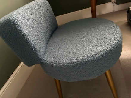 Photo of free Blue Upholstered Accent Chair (East Sheen) #1