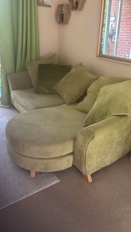 Photo of free Lime green sofa (Hall Green B28) #1
