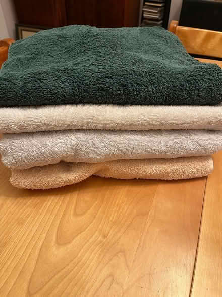 Photo of free Four oversized bath towels (Hintonburg) #1