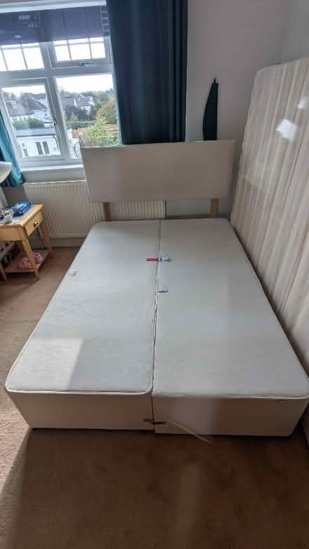Photo of free Double bed & headboard (NO mattress) (Kenton HA3) #2