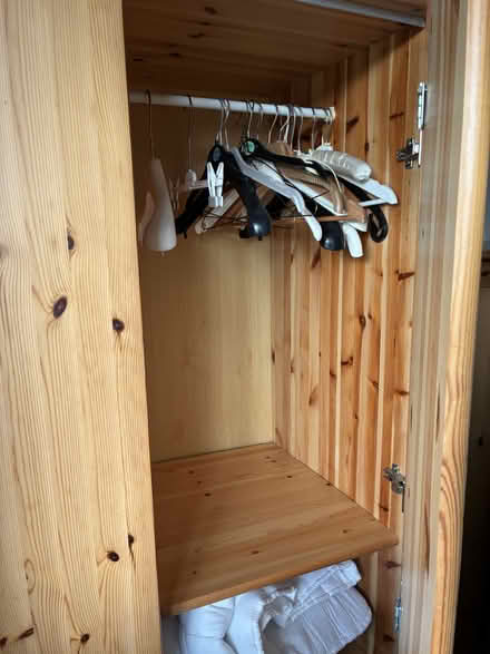 Photo of free Wooden wardrobe to go (Clogherhead, Co Louth) #2