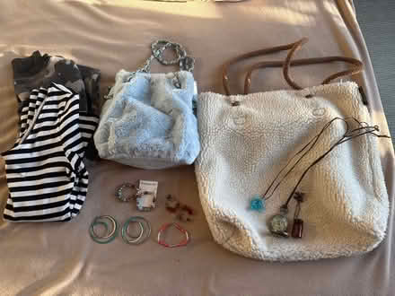Photo of free 2 totes 2 long sleeved ribbed tops (S Bellmore) #1