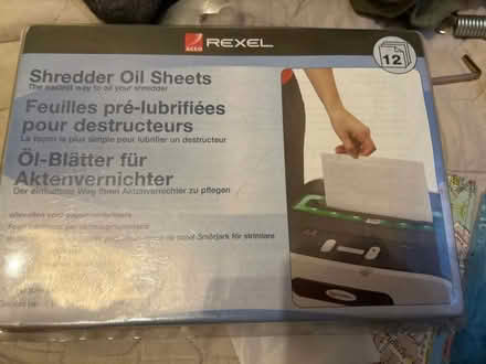 Photo of free Shredder oil sheets (Brockley SE4) #1