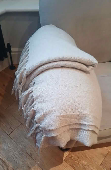 Photo of free Two ivory coloured throws (Harrogate HG2) #1