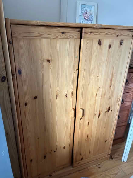 Photo of free Small Wooden wardrobe to go (Clogherhead, Co Louth) #1