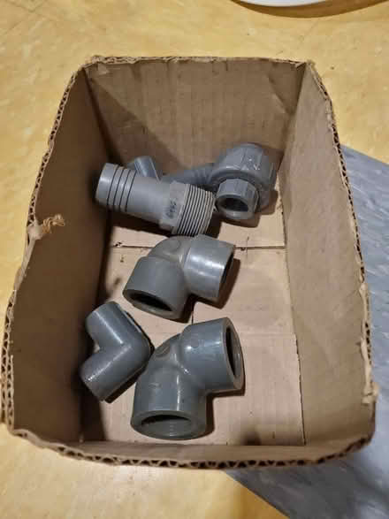 Photo of free Various Plastic pipe fittings (Linden) #1