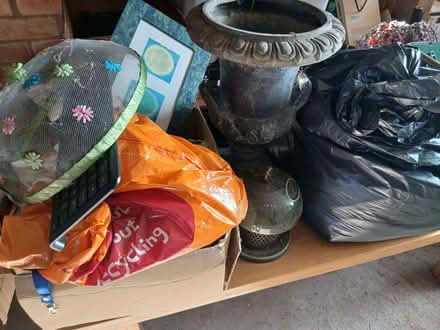 Photo of free Box of bootsale things and bag of clothes (Lea Cross SY5) #1