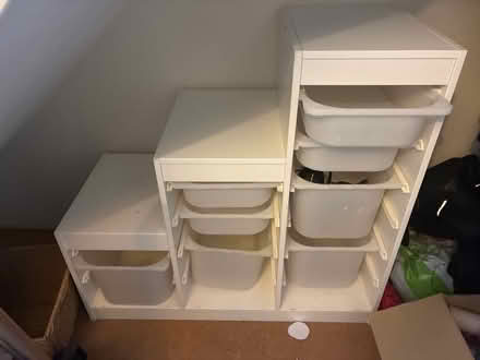 Photo of free IKEA trofast storage with bins (Highlands Village, N21) #1