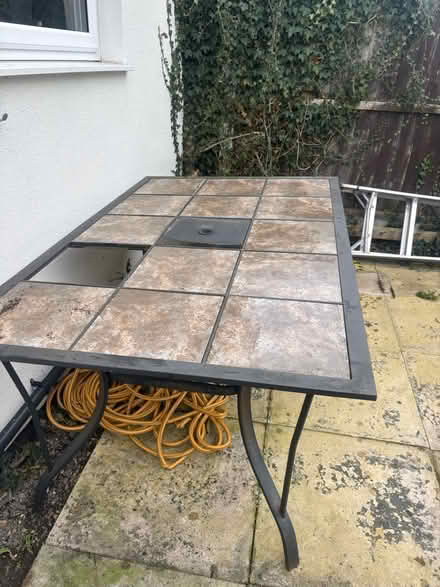 Photo of free Outside Table (gobowen SY11) #1