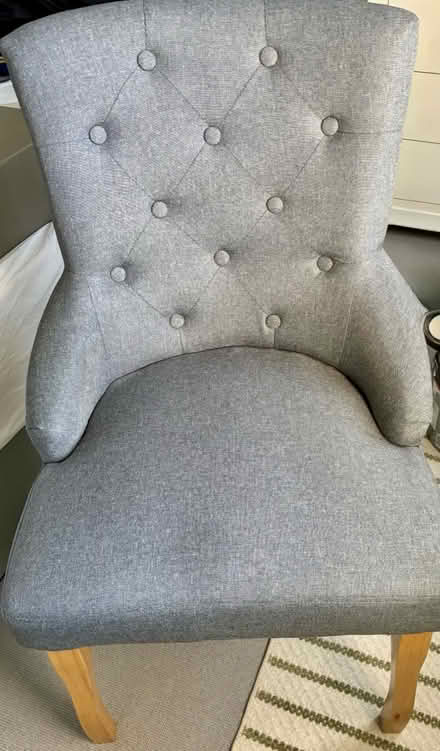 Photo of free Small grey armchair (East Sheen SW14) #1