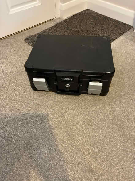 Photo of free Solid metal locked box (Theale, Reading) #1