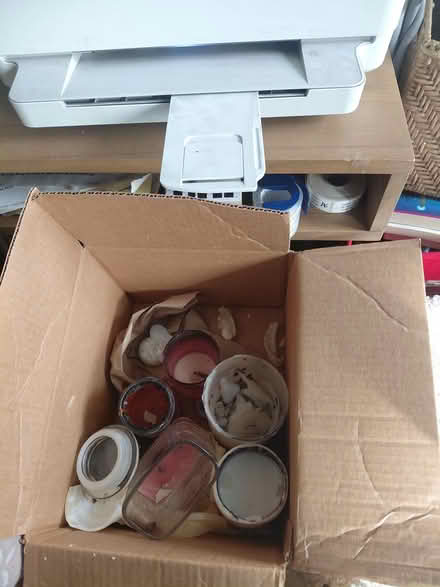 Photo of free Glass jars w/ candles remnants (Northern va) #1