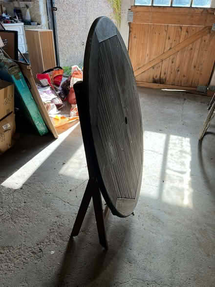 Photo of free Hardwood outdoor table and 4 folding chairs (Guiseley LS20) #4