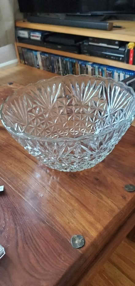Photo of free Large glass punch bowl and 7 cups (Little Herberts GL53) #3