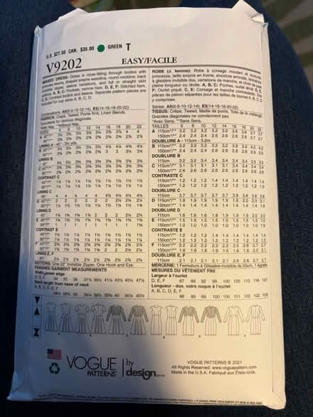 Photo of free Vogue dress pattern size 14-22 (Hitchin Herts SG4) #2