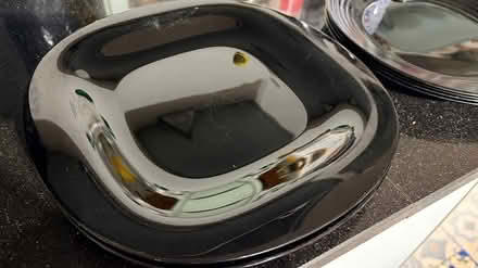 Photo of free 12x Glossy Black Dinner Plates (Uxbridge High Street) #2