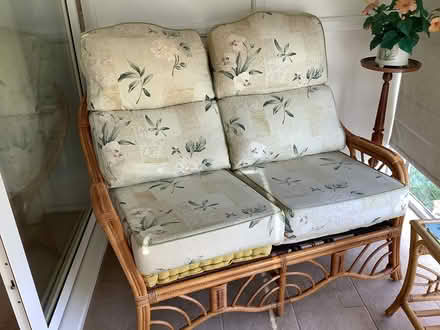 Photo of free Rattan small sofa (Goring Berks) #1