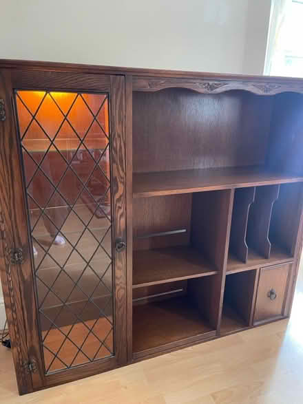 Photo of free Wooden Display Cabinet (Epsom) #1