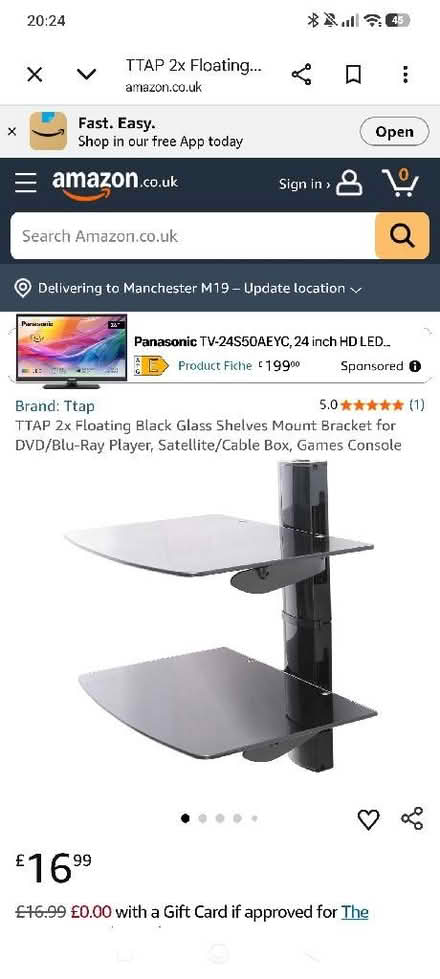 Photo of free Wall mounted TV/gaming shelves (Hawk Green SK6) #1